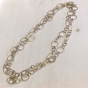 Vintage Link Chain Necklace Gold Tone Layering Statement Jewelry